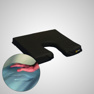 COJÍN DE PROTECCIÓN UPP VISCOELÁSTICO CONFORMADO FORMA HERRADURA 42X42