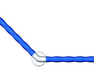ASIDERO EN ÁNGULO GRIP AZUL